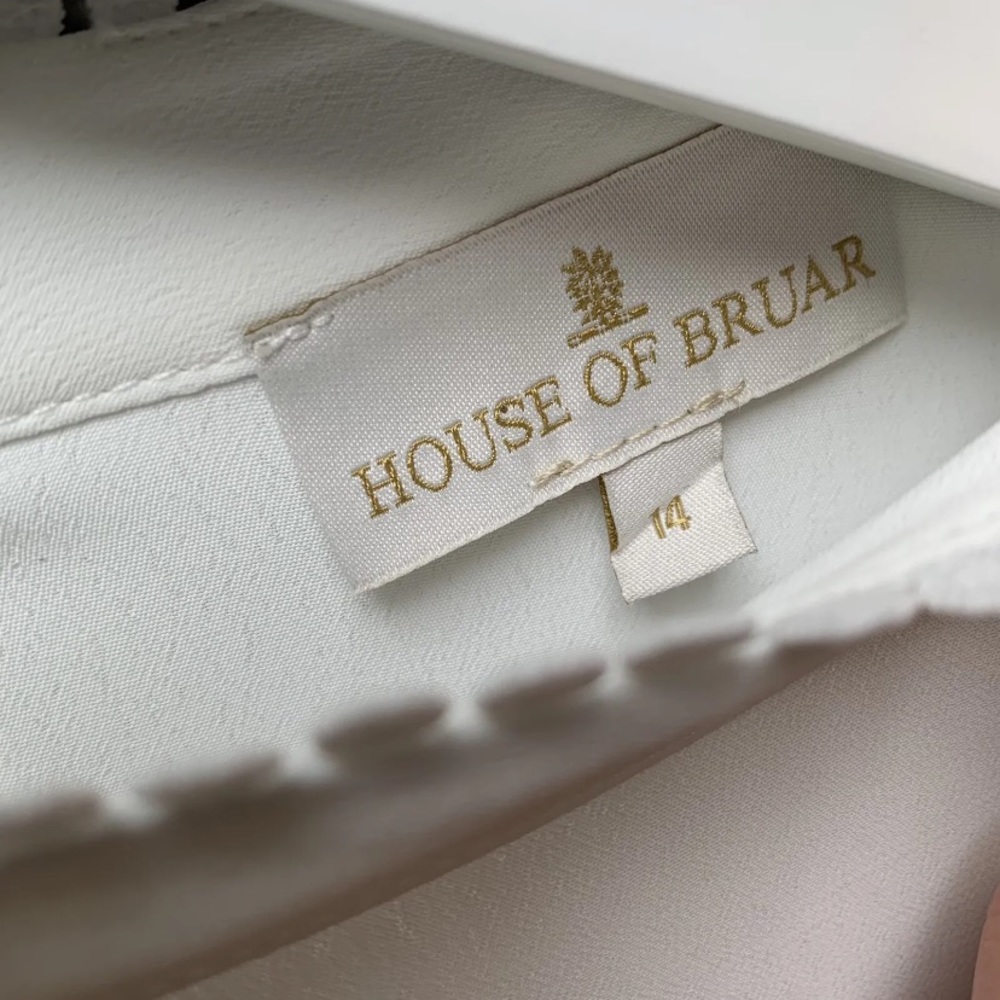 House of bruar shirt blouse size uk 14 ivory classic - Picture 11 of 15